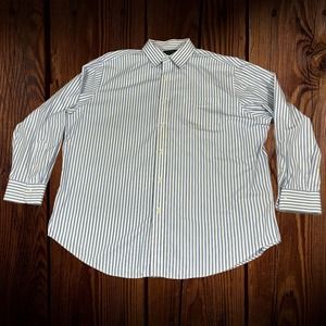 Lauren Ralph Lauren Men 18 34/35 Dress Shirt Non Iron 100% Cotton Name on Inside